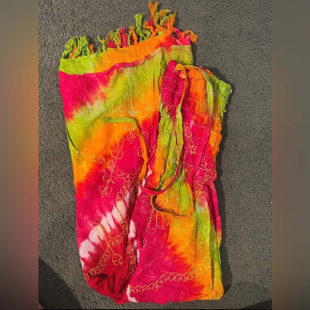Summer rainbow Dress/ Cover up